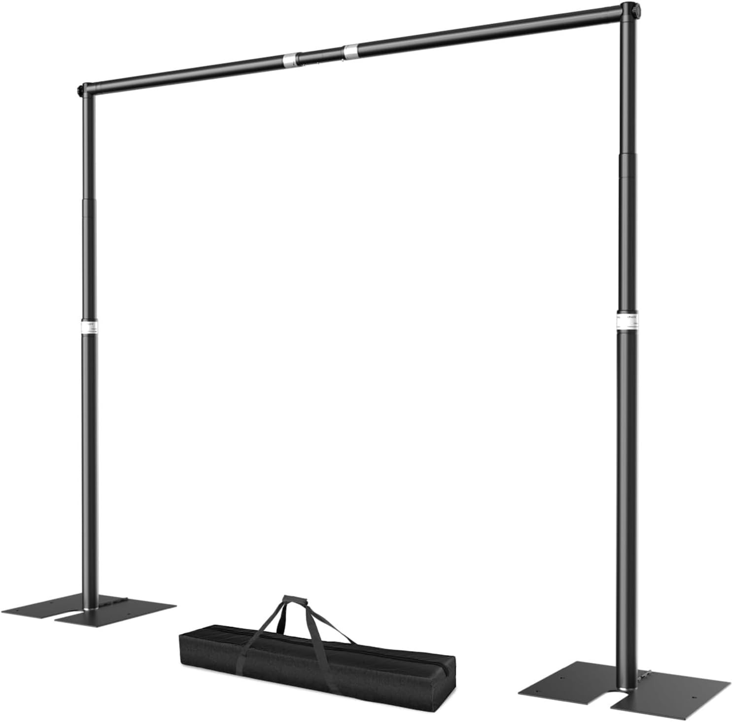 EMART Heavy Duty Backdrop Stand for Parties, 10X10 Ft Pipe and Drape Adjustable