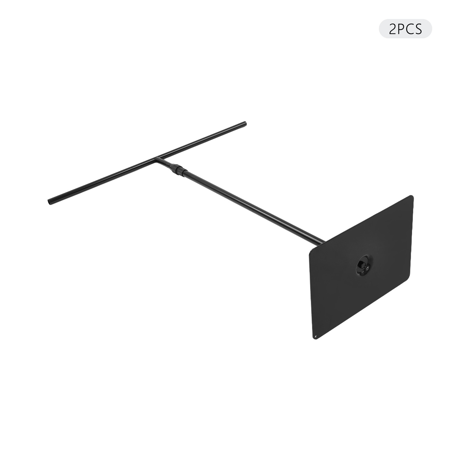 2 PCS Wedding Backdrop Stands Adjustable Height 80-240cm Backdrop Stands Black