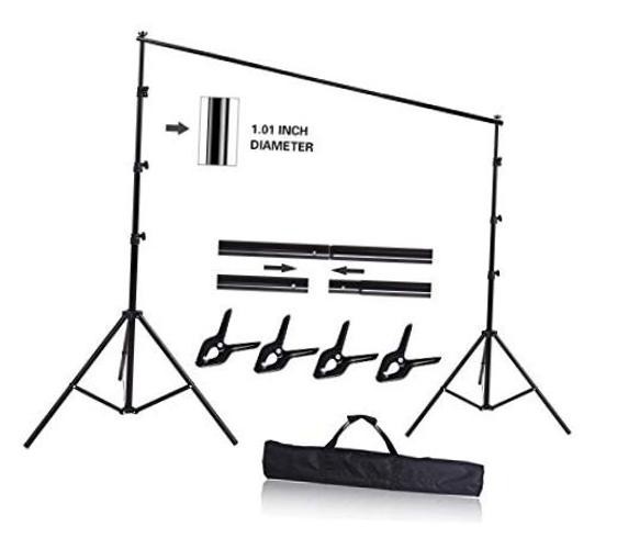 10ft x 8.5ft Adjustable Photography Backdrop Support System Photo Video
