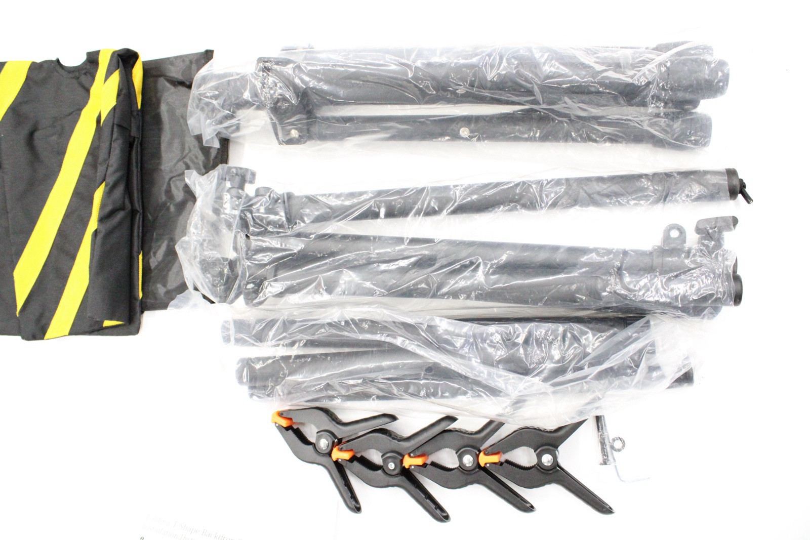 6.5×3.2ft T-Shape Backdrop Stand Adjustable Background Support Stand Kit Port