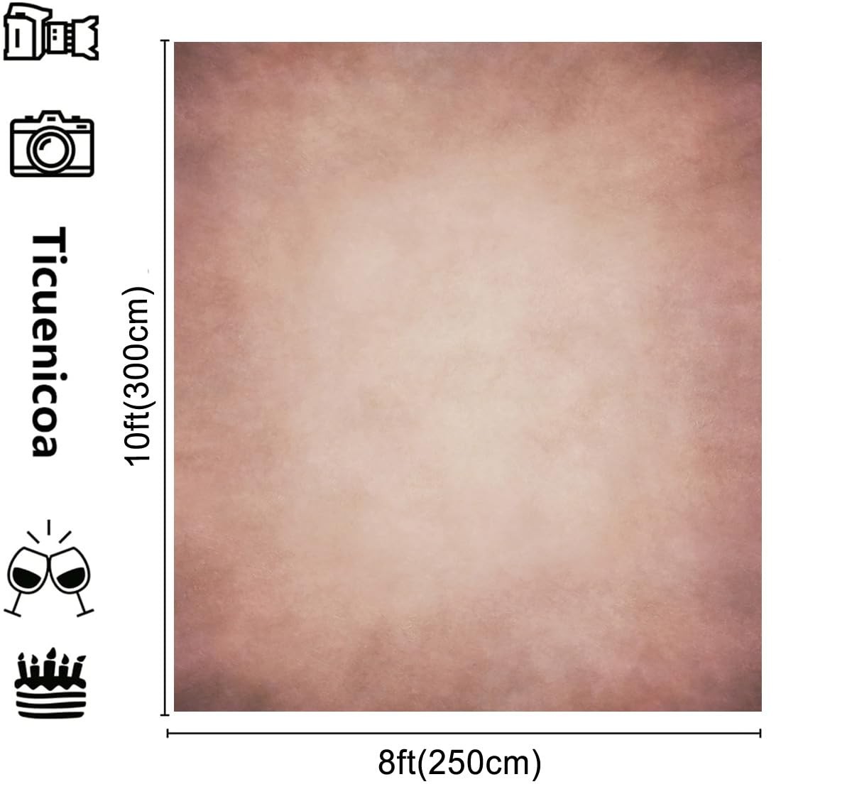 8x10ft Princess Abstract Photo Backdrops for Photoshoot Bridal Show Table Ban…