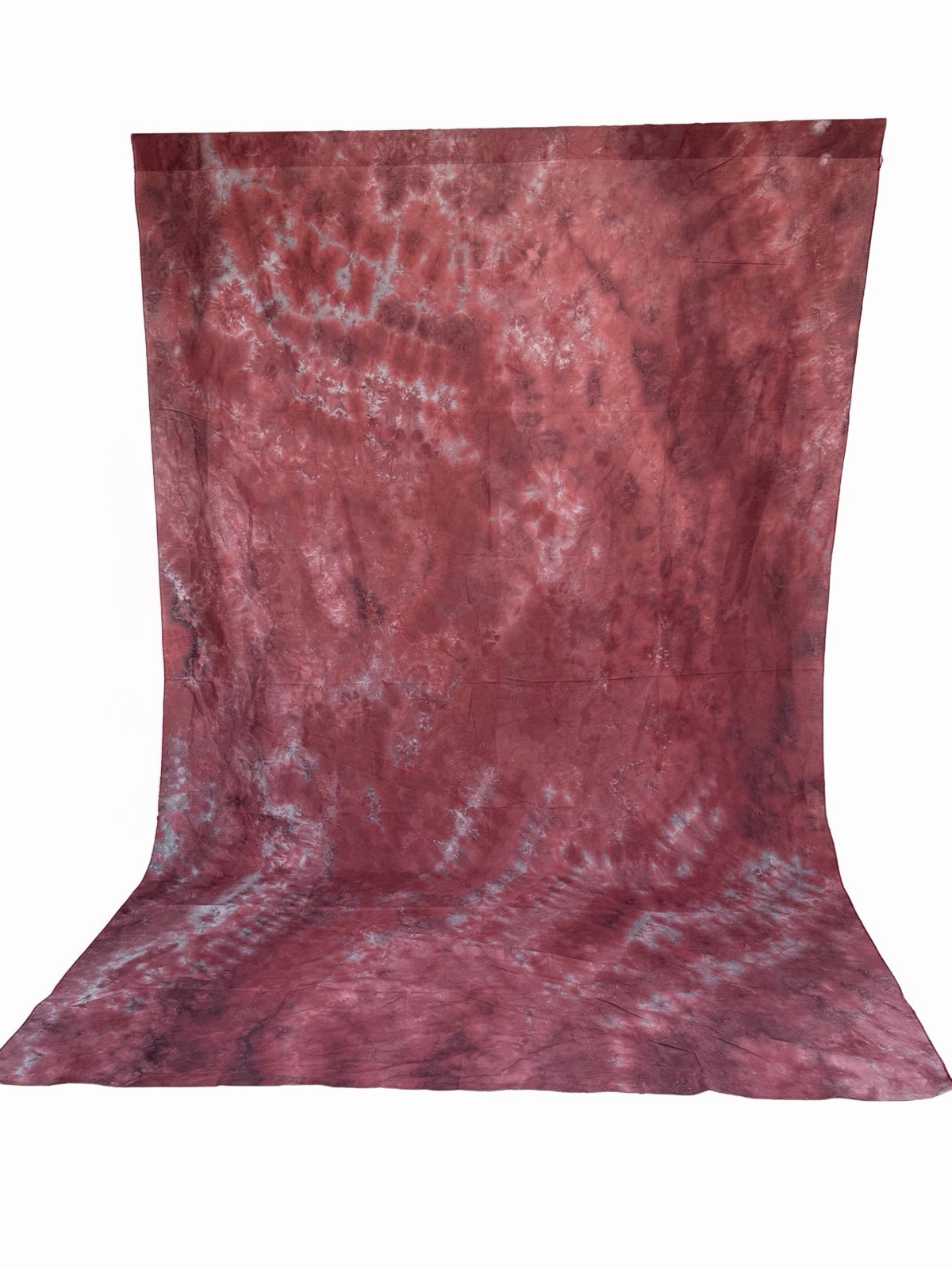 6×9 ft Burgundy Red & Gray Abstract Backdrop Dyed Background Cotton Muslin