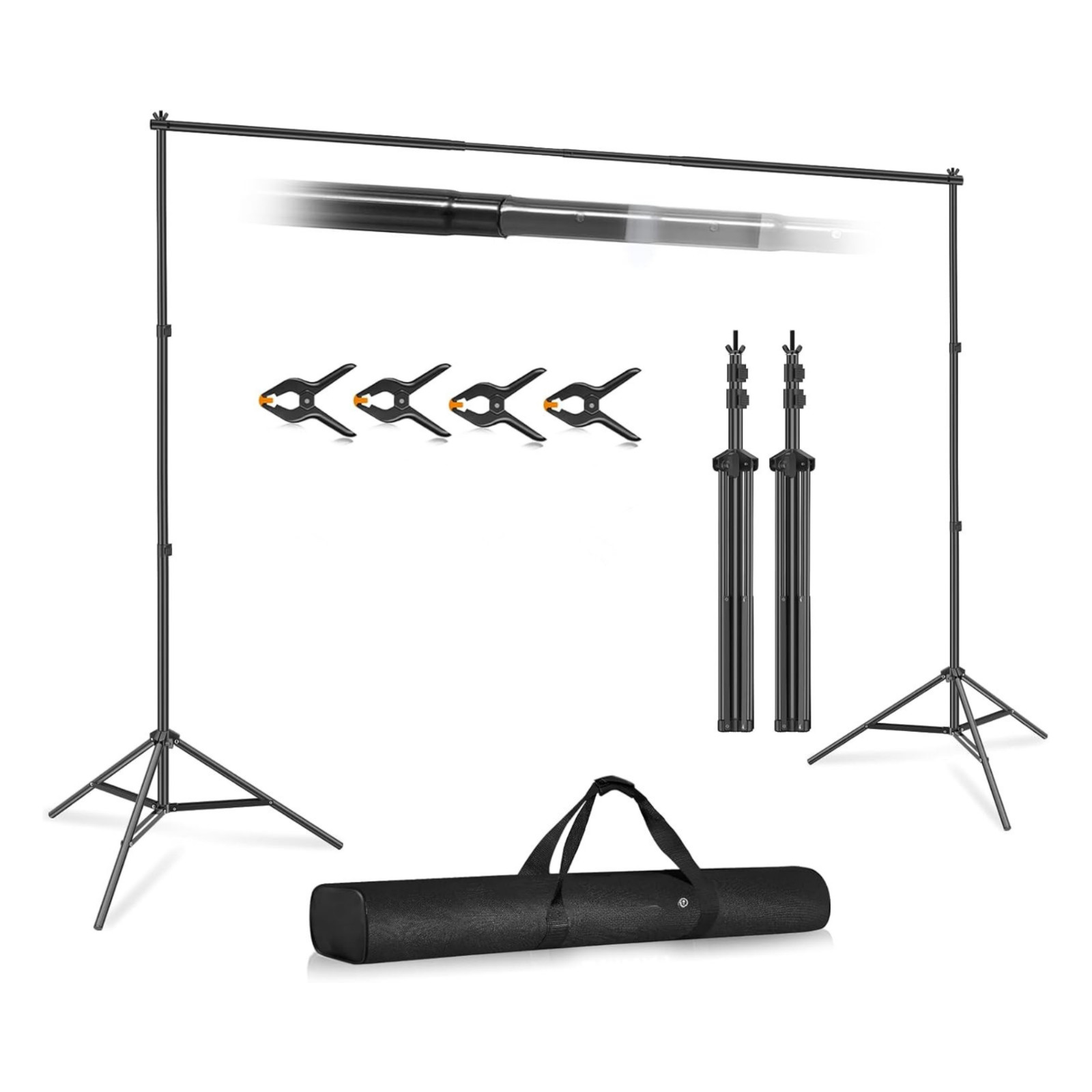 10×10 ft Backdrop Stand Pipe and Drape Kit Heavy Duty Carbon Steel Base Banner