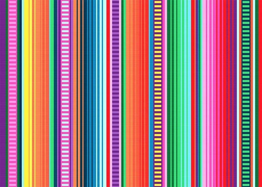 7x5ft Vinyl Color Stripe Photo Background for Mexican Fiesta 7x5ft, Clear