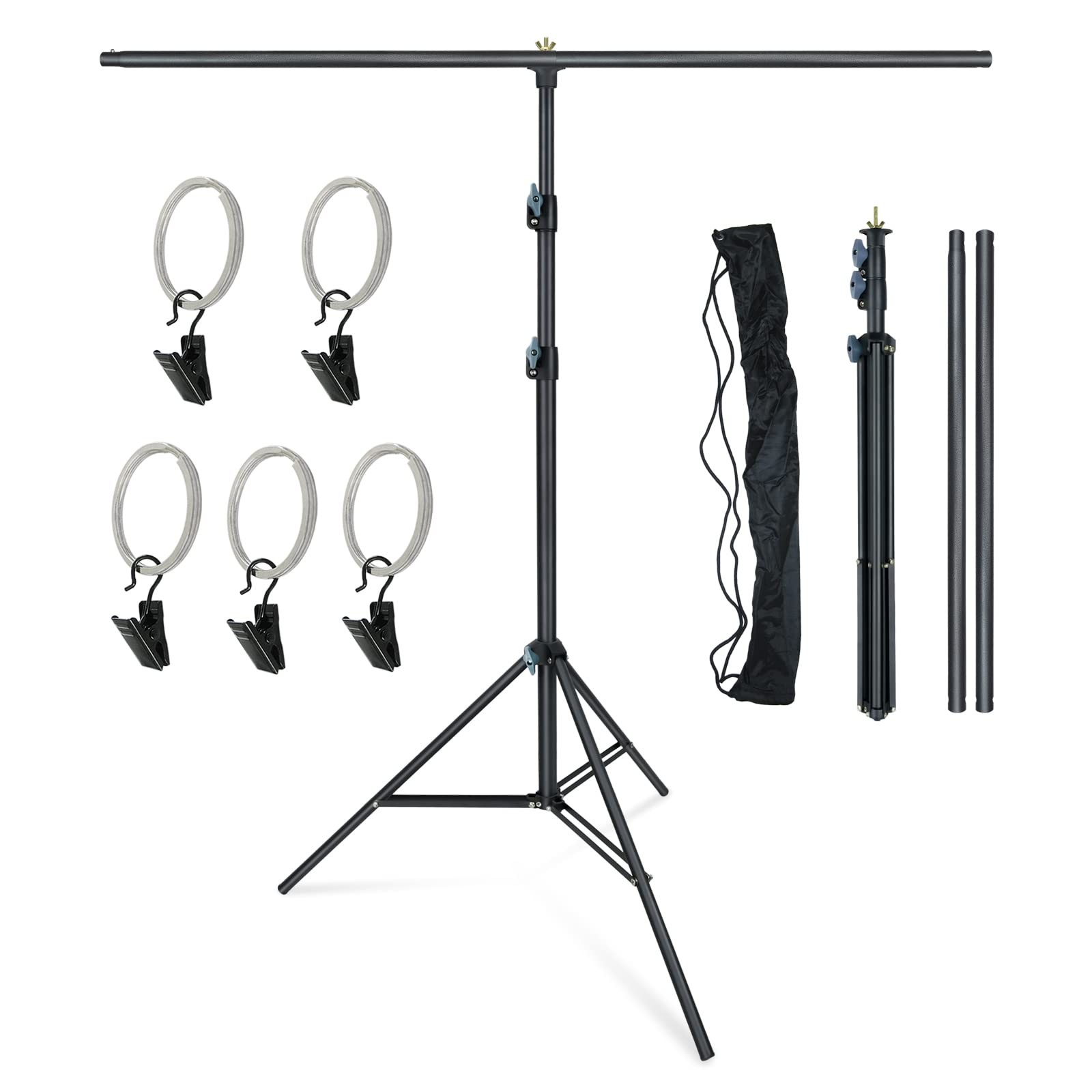Lincostore Zenith Portable T-Shape Background Backdrop Stand Kit 1.5x2m – 1.5…