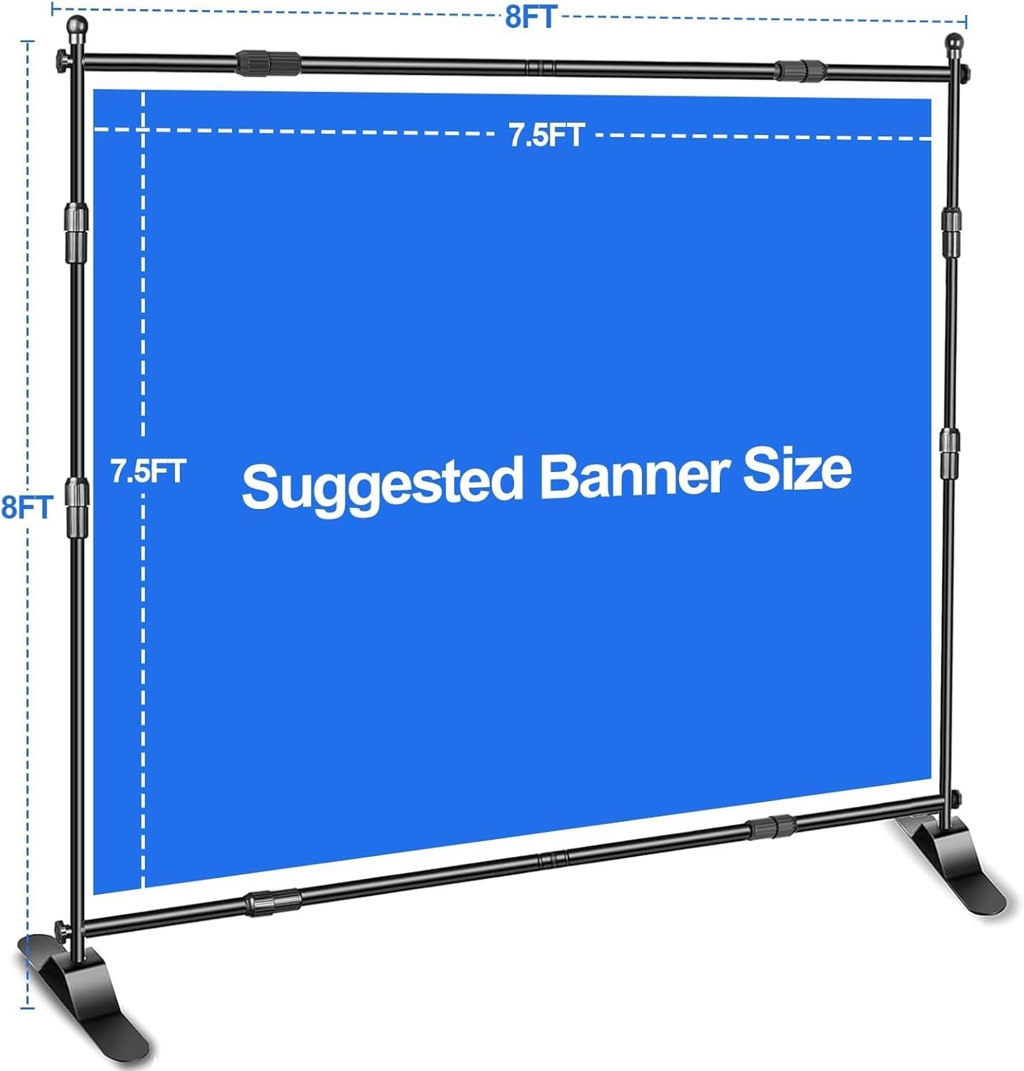 Adjustable Banner Stand for Trade Shows-