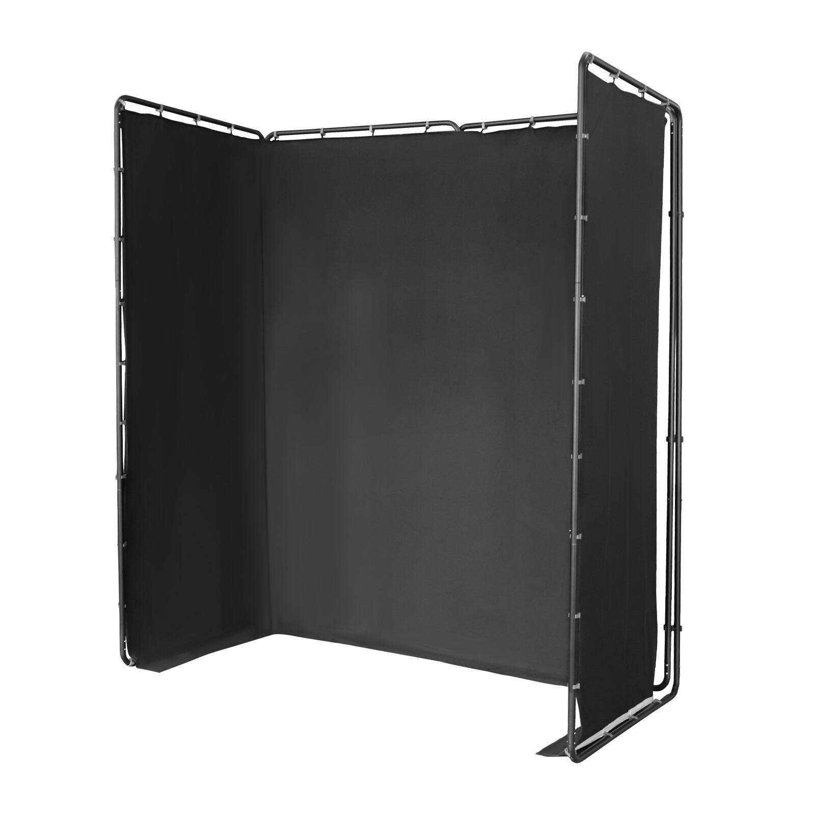 Backdrop Stand Floor Standing Photography Backdrop Stand w/Black Cloth 3.88*2.3m