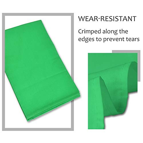 Green Screen Backdrop with Stand Kit, 7 x 10ft Photography Background 6×9 ft