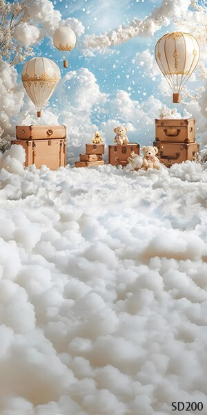 10’x20’CP Balloon Gifts Heaven Scene Microfiber Fabric background backdrop SD200