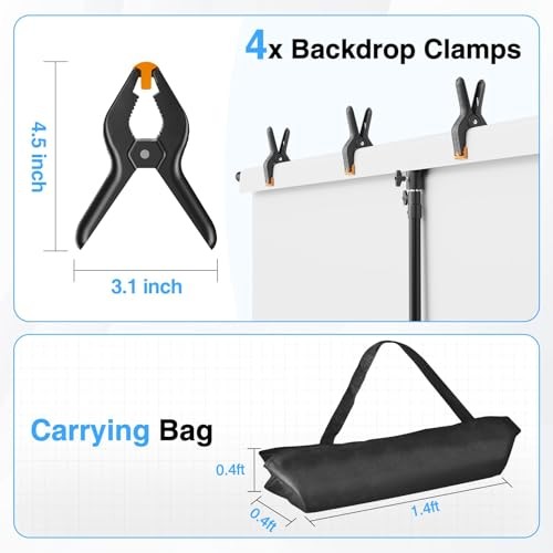 T Shape Backdrop Stand Adjustable Green Screen Photo Banner Holder 8.5x5ft