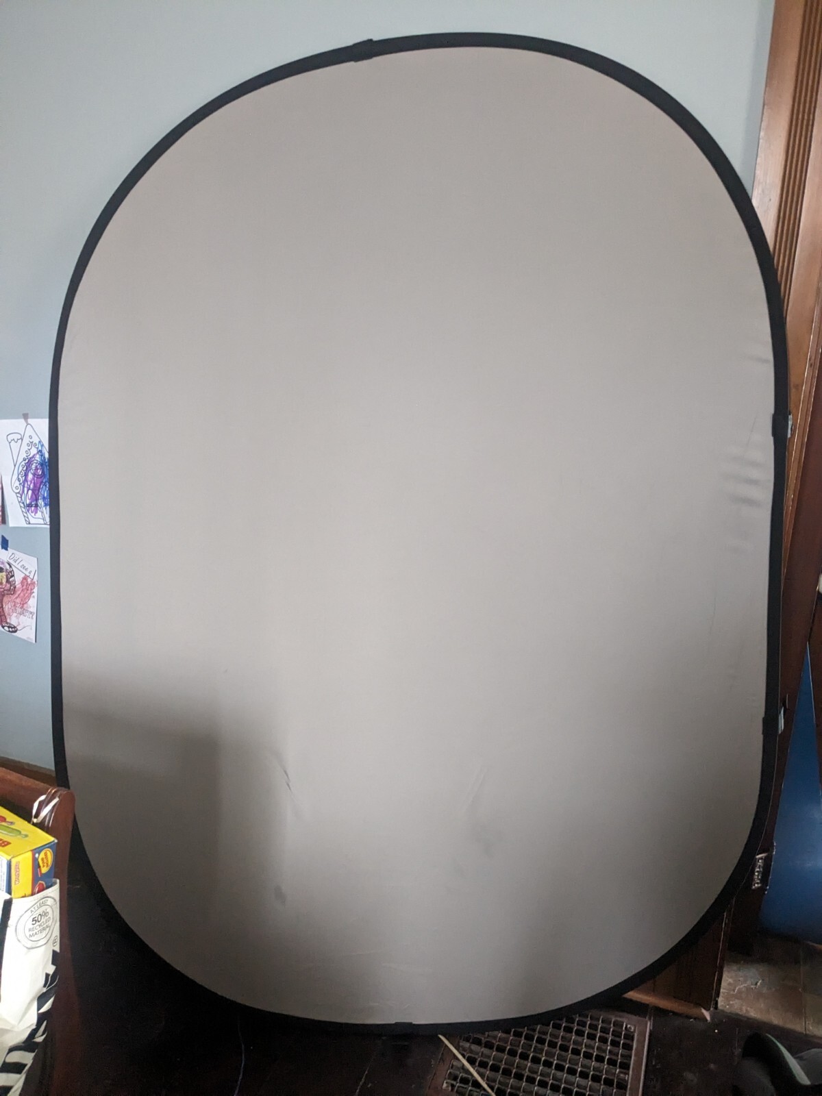 Selens 5X 6.5ft Portable Grey Screen Backdrop Double-Sided 2-in-1 Blue Screen