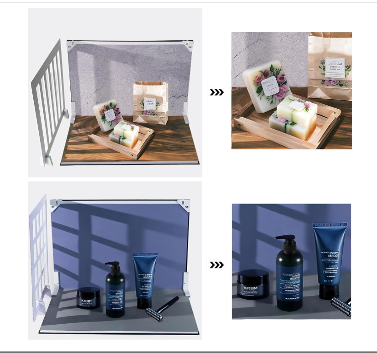 Product Photography Backdrop Kit – 11.7 x 16.5 in – 12 Double Sided (24 photo)