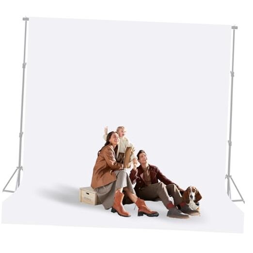 10×12 Ft Backdrop Photography Cloth, Large Screen for 10x12ft White