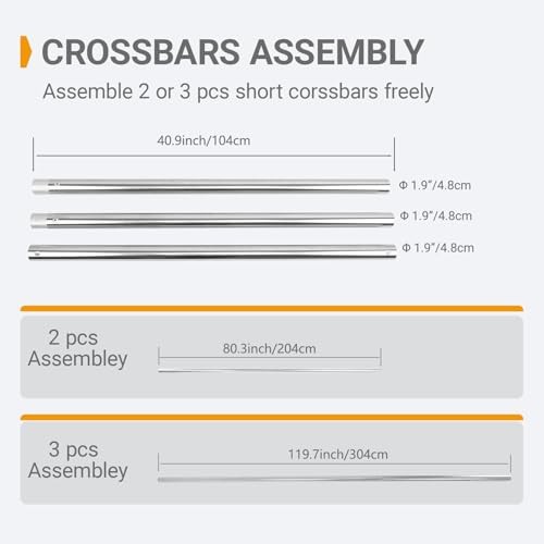 Photography Backdrop Roller Support Silver Metal Chains +120inch Crossbars