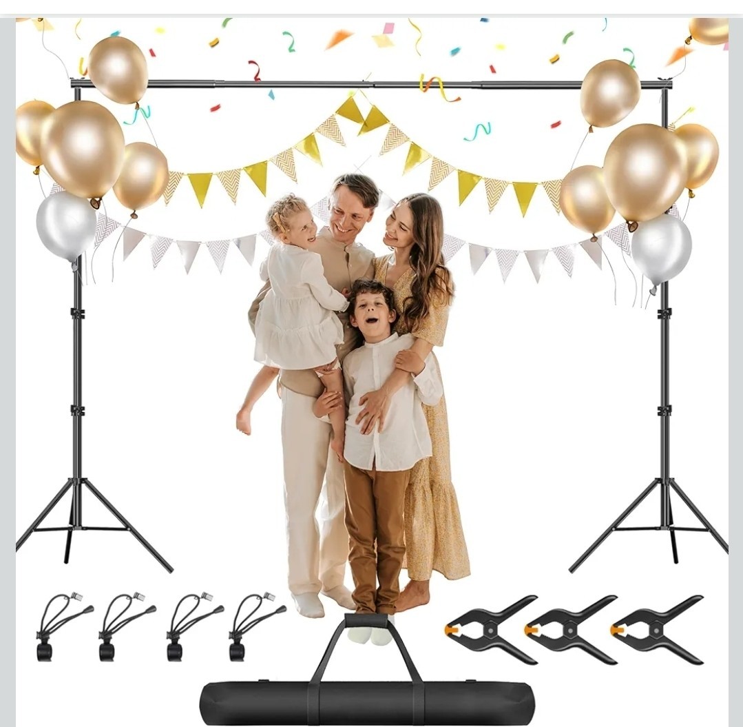 Heavy Duty Backdrop Stand 8.5x10ft Adjustable New In Box