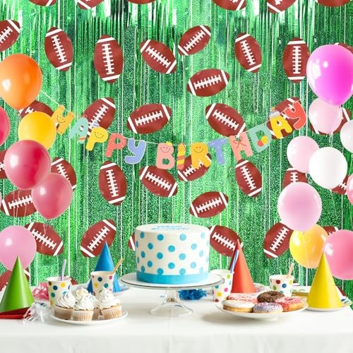 3 Pack Football Party Decorations Football Birthday 3PC Football Party