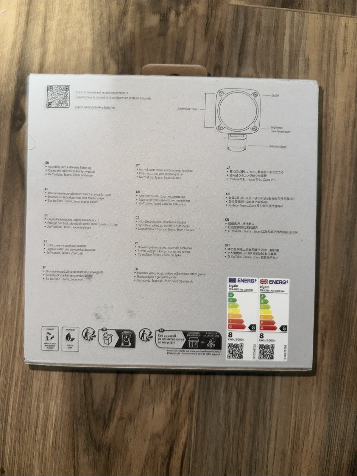 Elgato Key Light Neo White – Brand New Professional Video Call Lighting | Studio