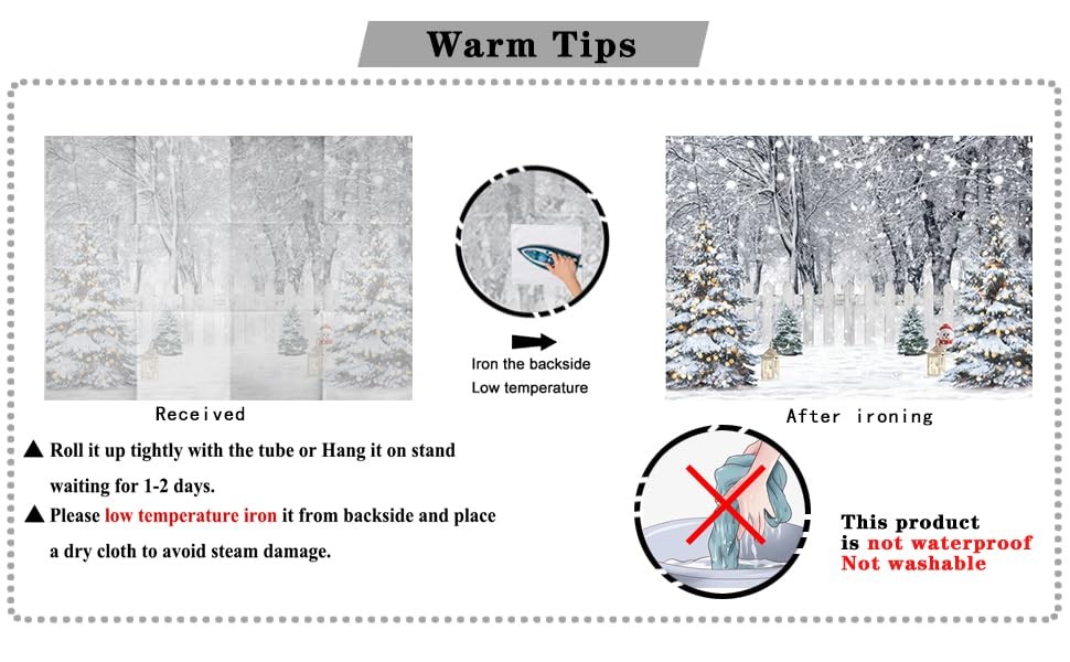 Winter Photography Backdrop Glitter Snowy Forest Pine Tree Background 7x5ft
