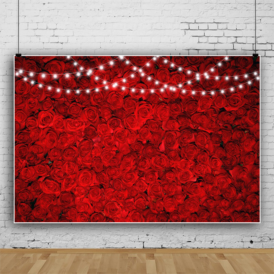 Floral Photography Background Rose Backdrop for Wedding Party Festival Decor