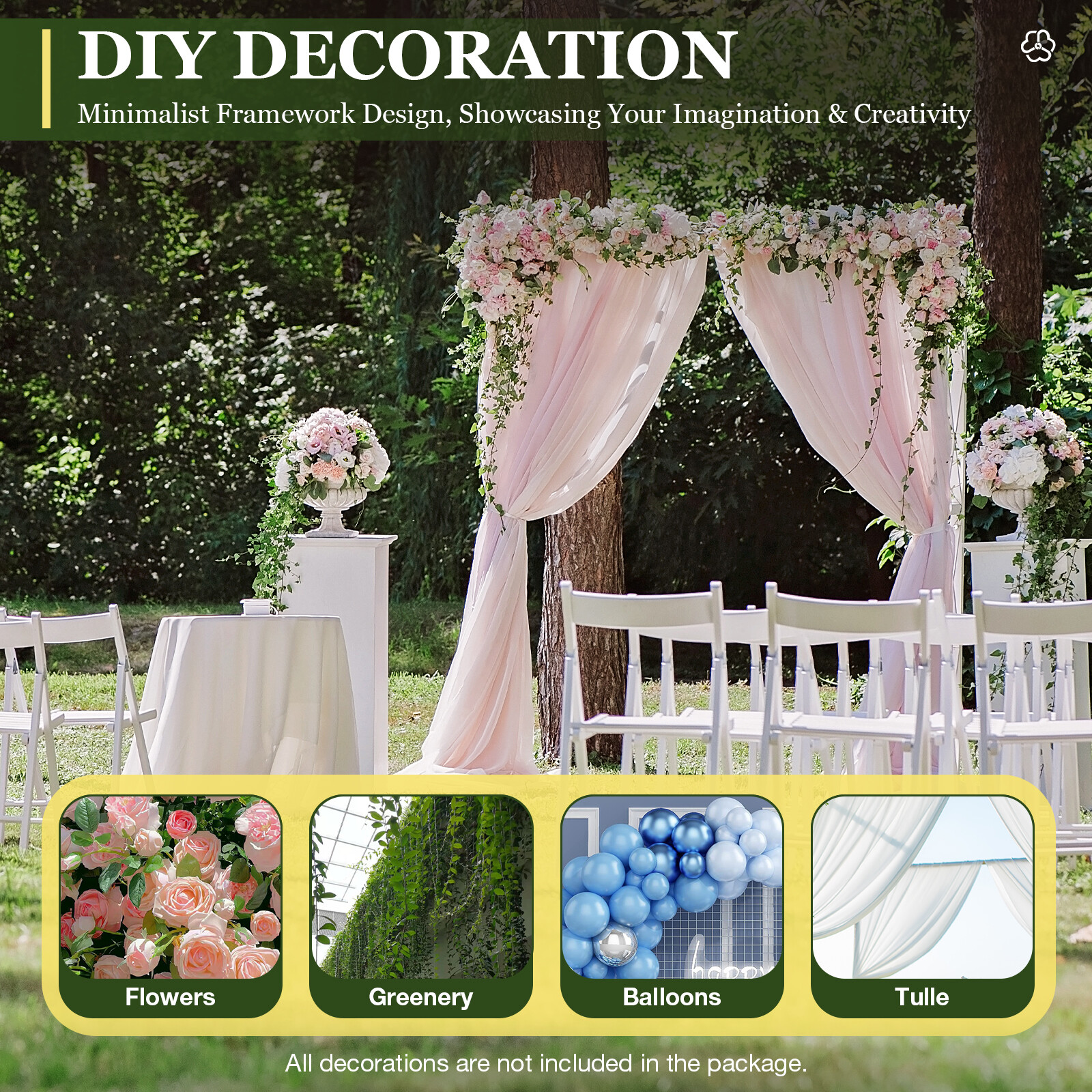 10FT Heavy Duty Backdrop Stand Kit Background Photography Stainless Steel