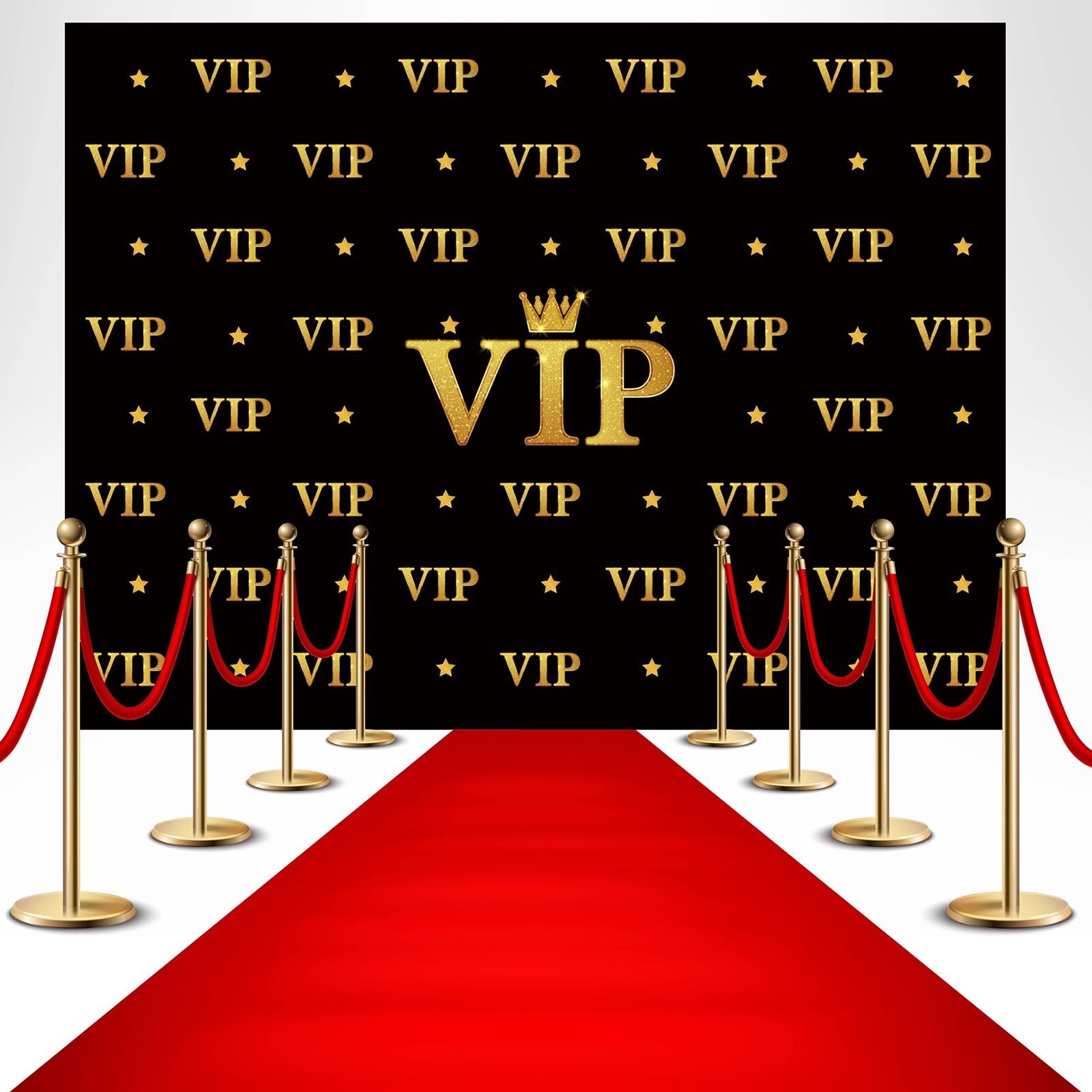 6.5x5Ft VIP Photography Backdrop Carpet Event Movie Award Backdrop Banner