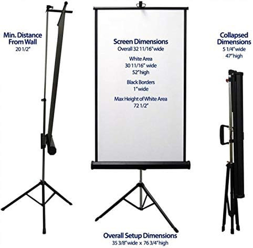 Retractable White Photo ID Backdrop for Passport Photos (Free Standing)