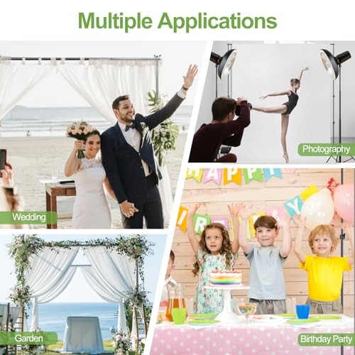 Heavy Duty Backdrop Stand Adjustable Photo Background Stand Support 10x10ft