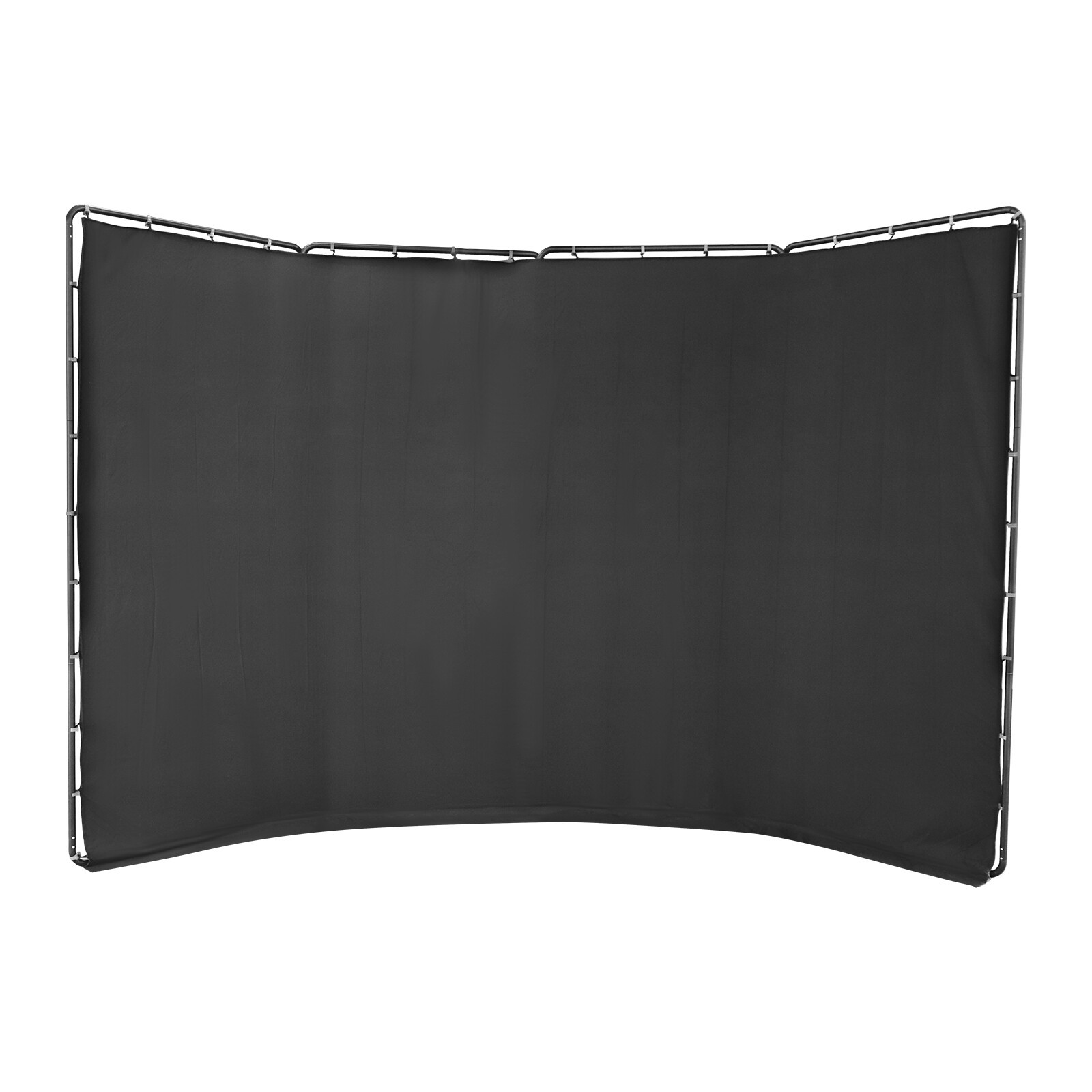 Backdrop Stand Floor Standing Photography Backdrop Stand w/Black Cloth 3.88*2.3m
