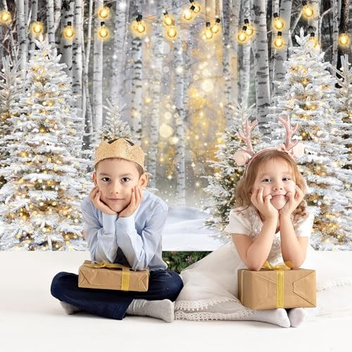 Snowflake Backdrop – Winter Forest – Snowflake – 7x5ft