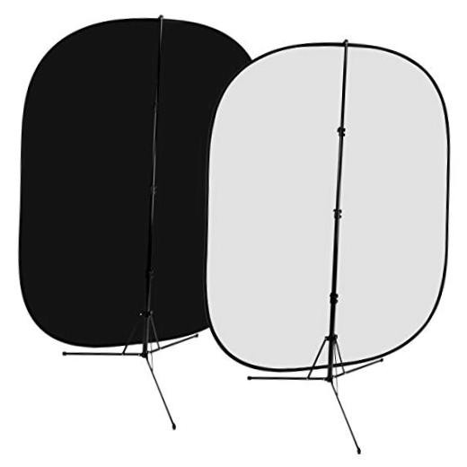5×7 (foot) Collapsible 2-in-1 5x7in Standard Packaging Black + White