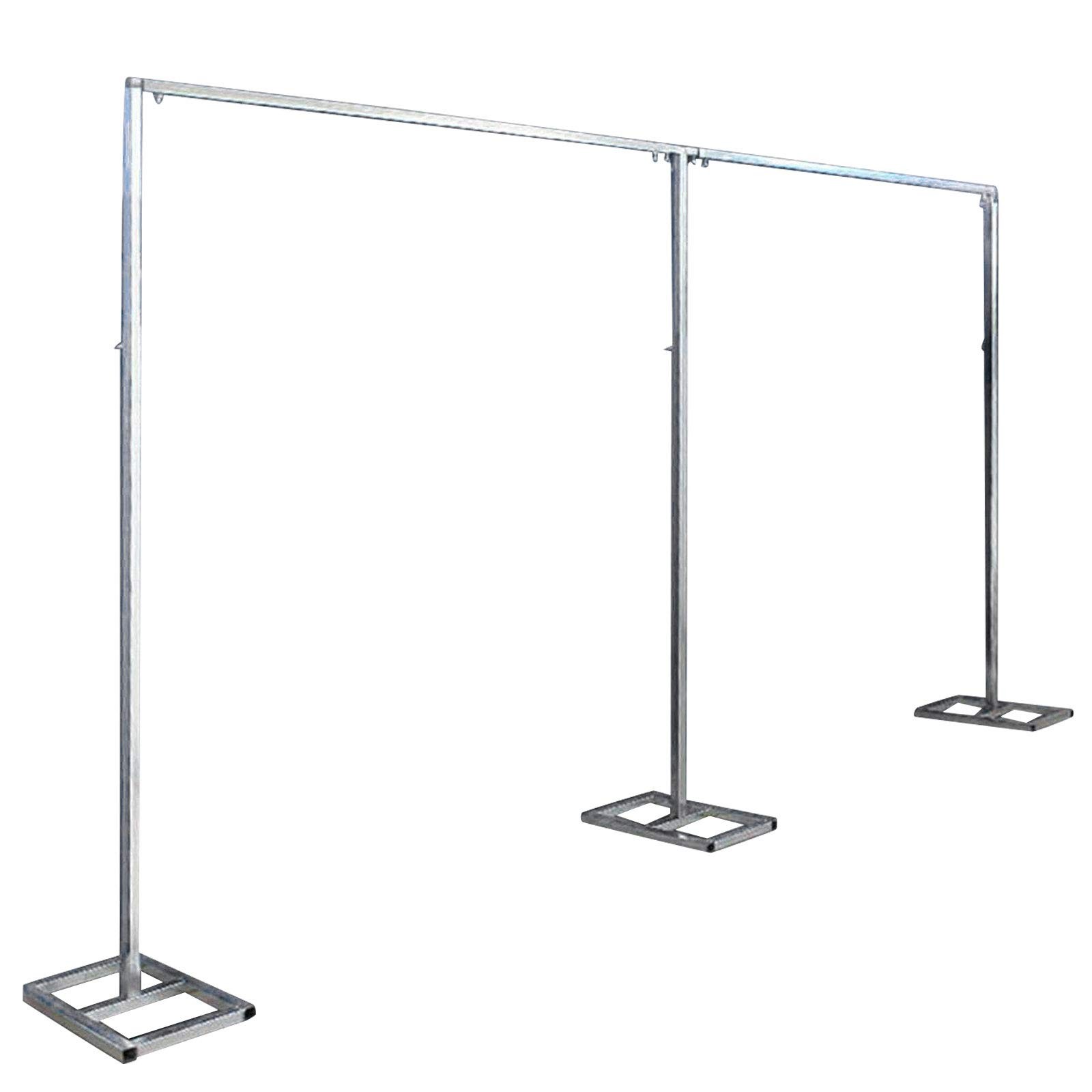 10x20ft Backdrop Stand, Wedding Party Backdrop Stand Pipe Kit Curtain Frame, …