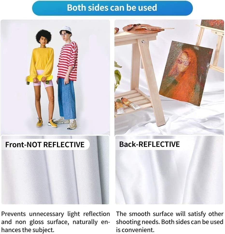 Seamless 10×8 ft White Photo Backdrop for Professional Photography Needs
