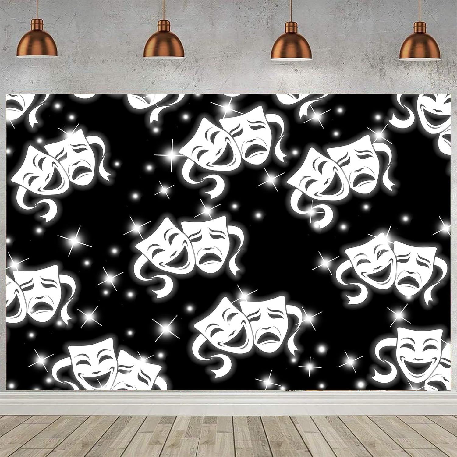 7x5FT Black Backdrop Early 2000s Old School Emotion Glamour Shots Backdrops 90s