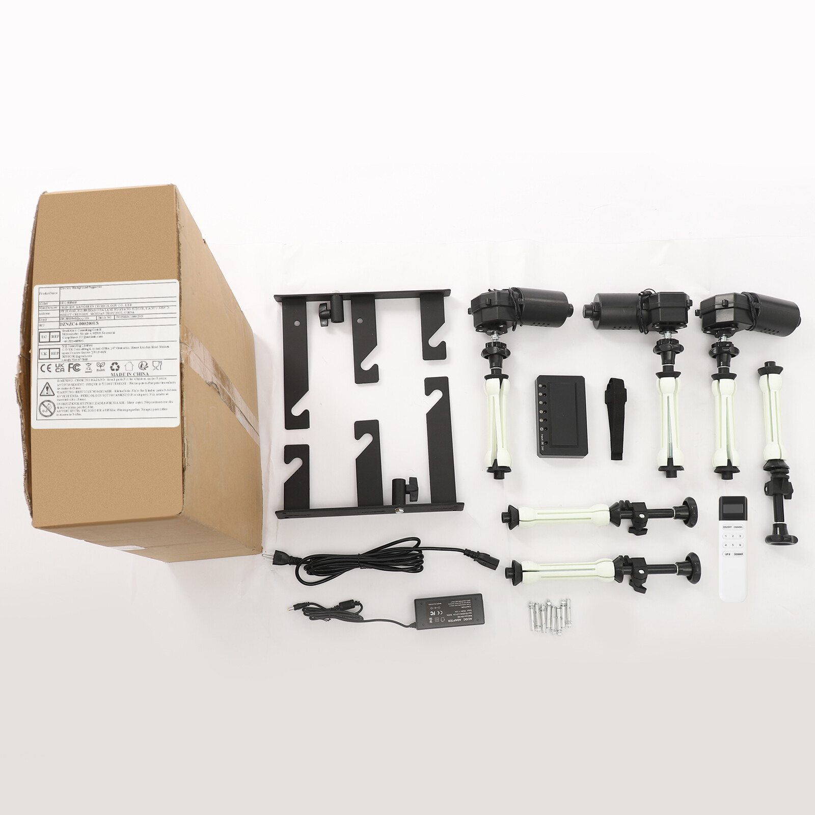3 Roller Motorized Electric Background Support System Wall Ceiling Mount with RC
