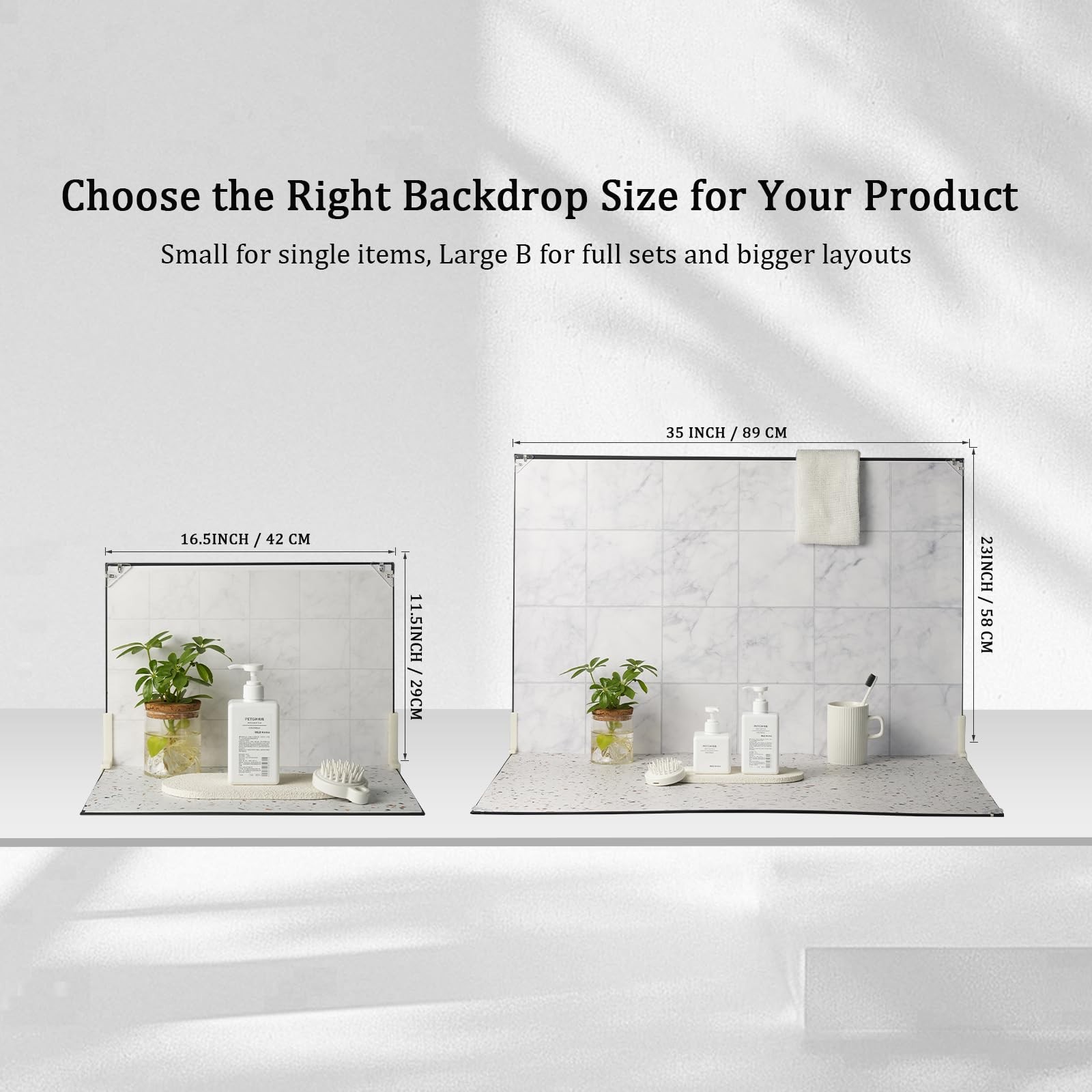 Product Photography Backdrops, 23×35 10Pcs 20 Patterns Double-Sided Photo Bac…