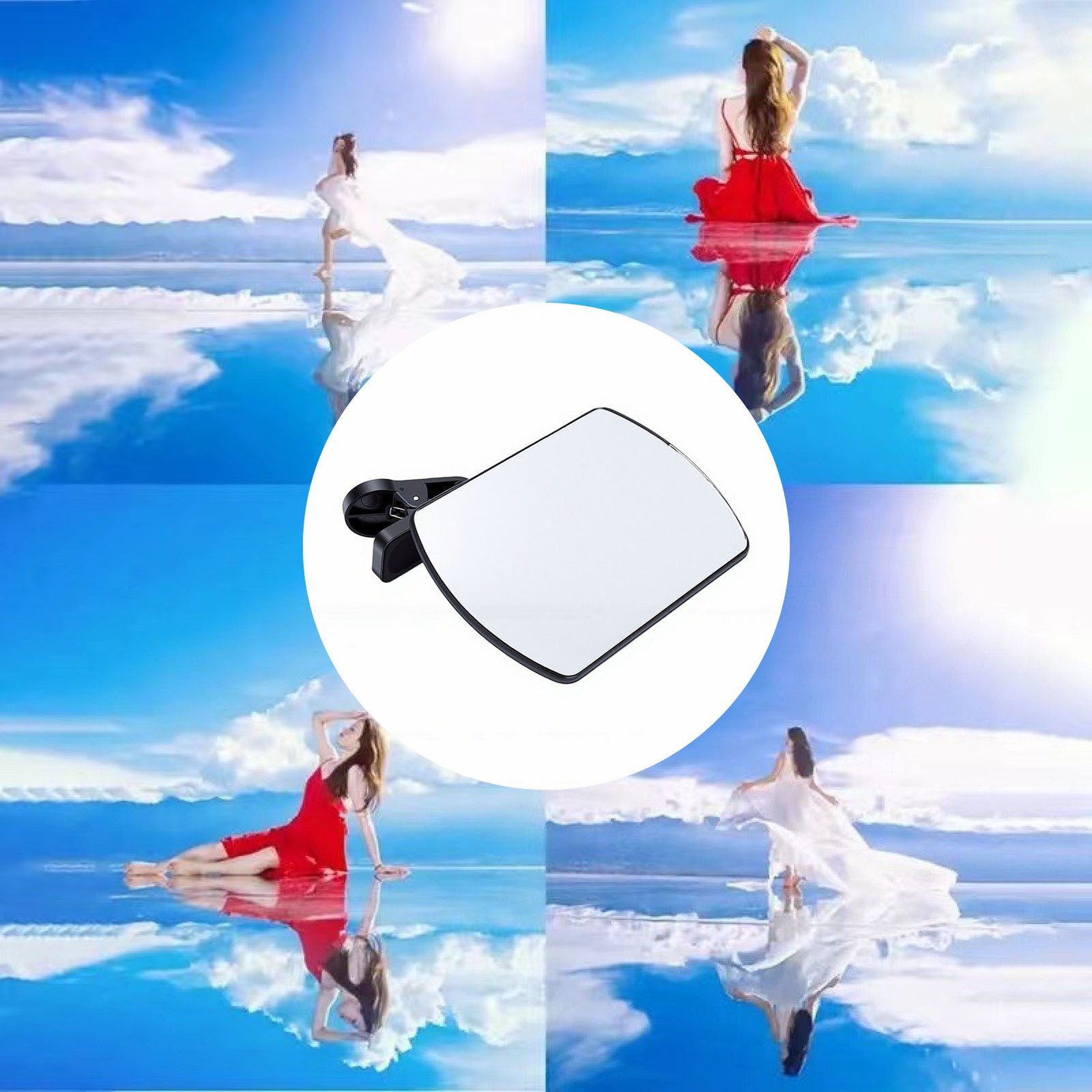 Universal Glass Phone Reflection Mirror For Creative Photography BHYO