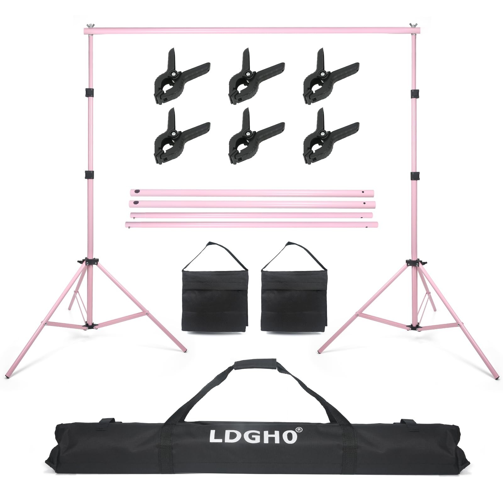 Backdrop Stand 10x7ft(WxH) Photo Studio Adjustable Background Stand Support k…