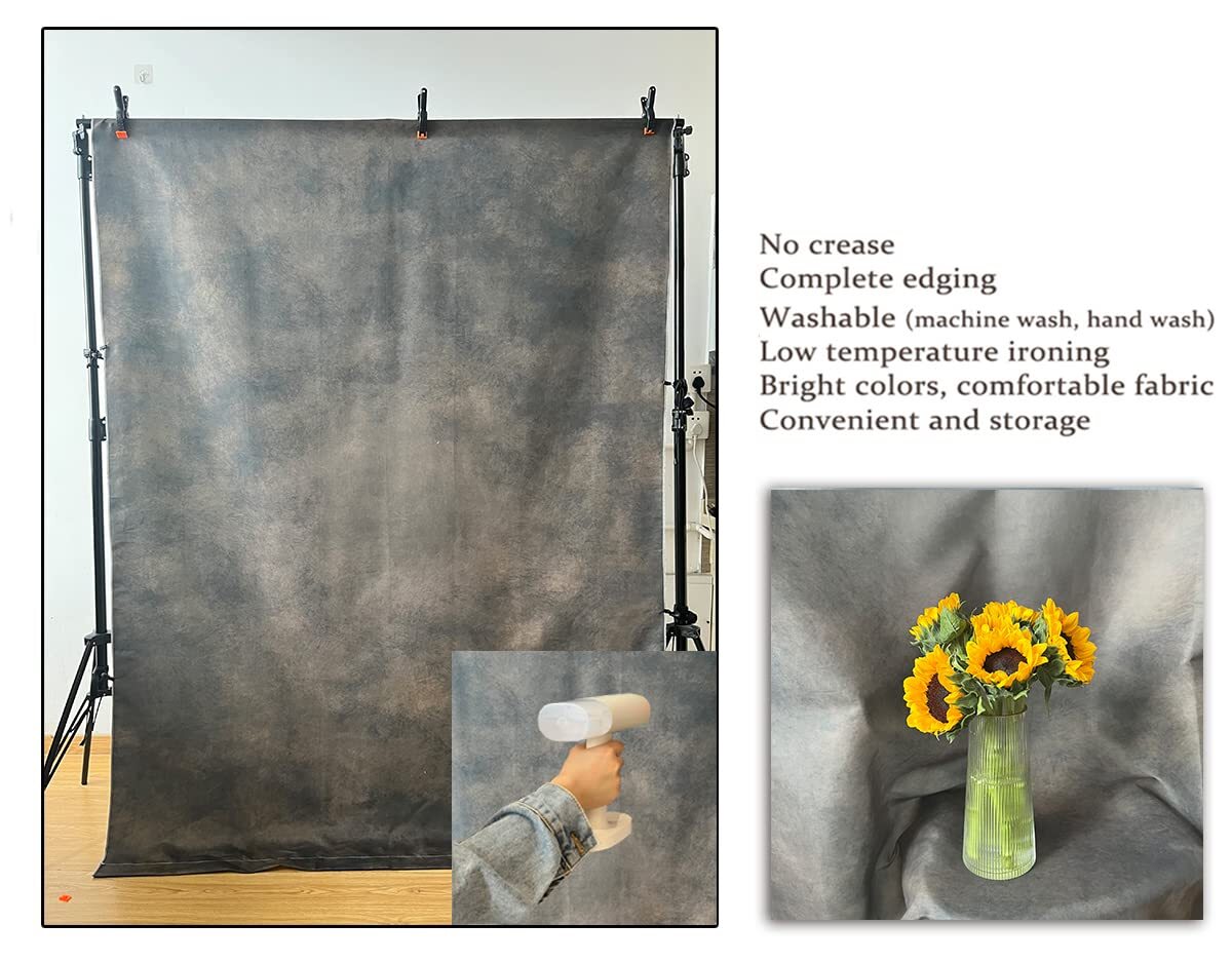 6x9Ft Dark Brown Mottled Abstract Photography Backdrop for Portrait Photo Studio