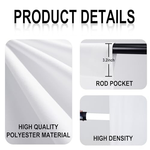 8FTX10FT Backdrop Background for Photography Photo Booth 8ftx10ft White