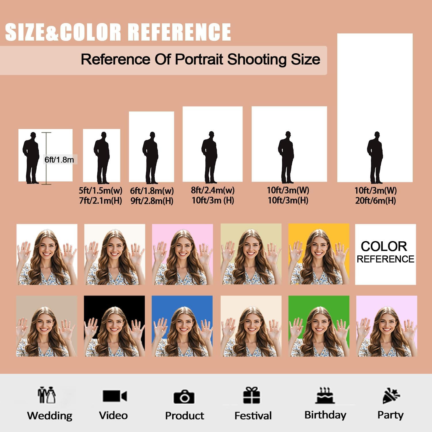 Beige Photo Backdrop for Photoshoot Beige Background for Photography Photo Backd
