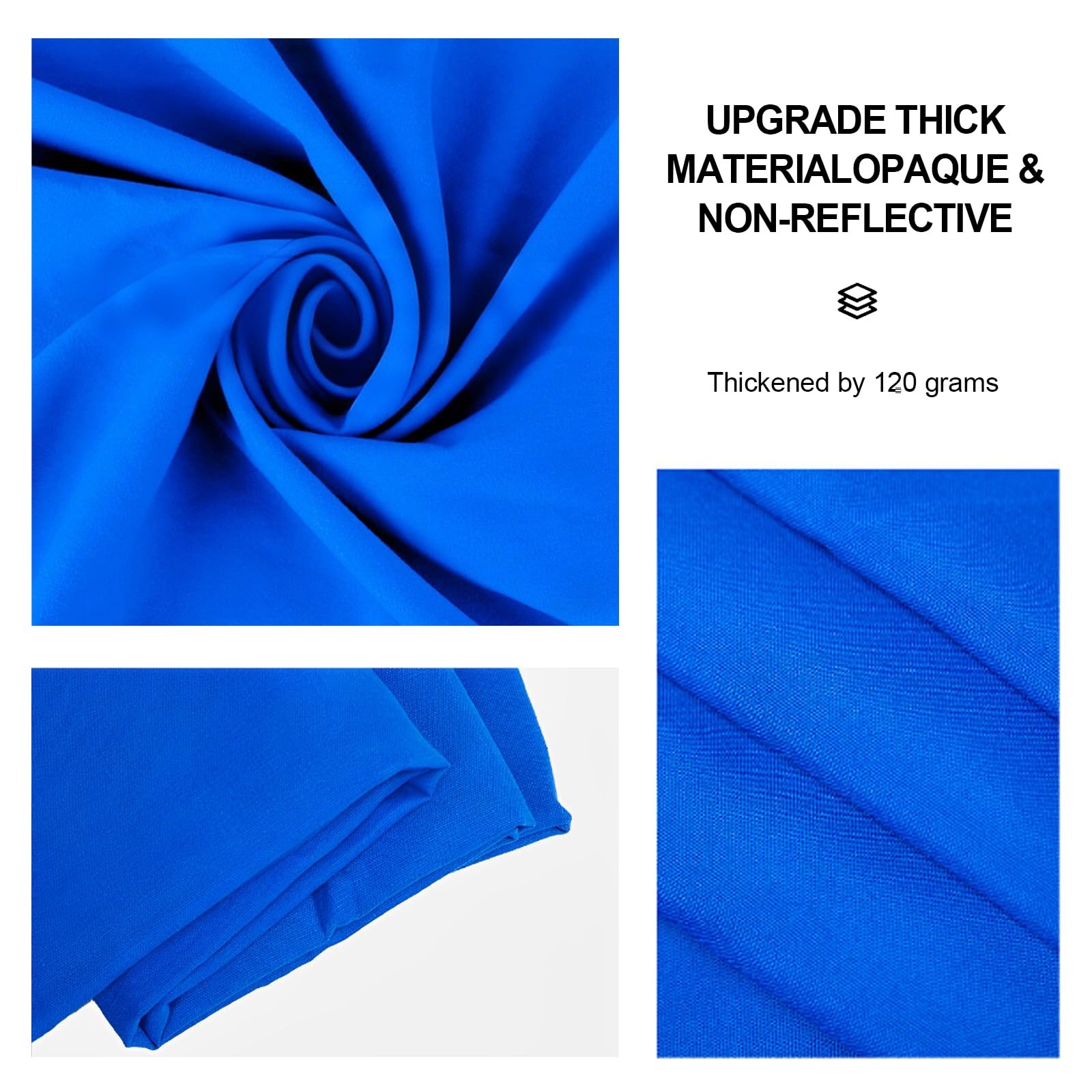 10x20Ft Blue Chromakey Backdrop for Photography, Blue Screen for Product Port…