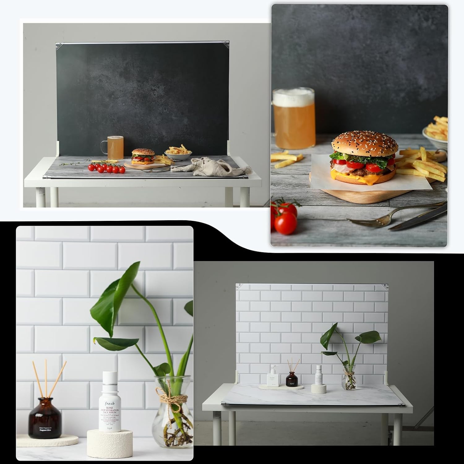 Product Photography Backdrops 23x35inch 10 Pcs 20 Patterns Photo Backdrop Board
