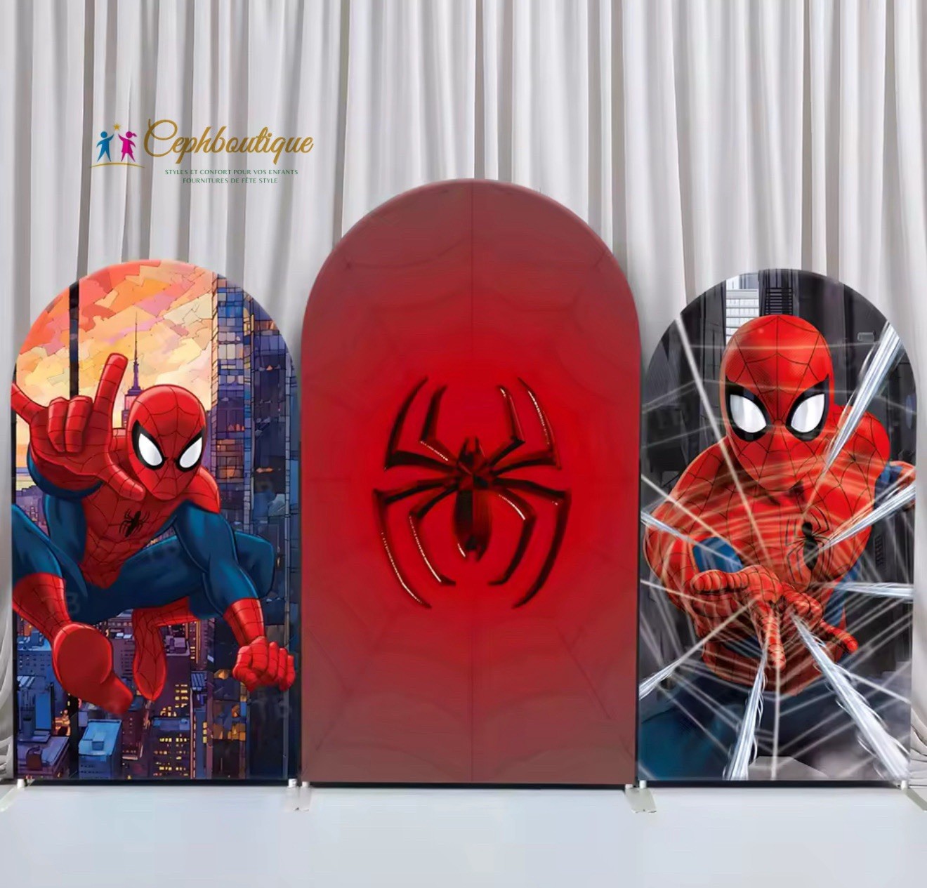 Cartoon Backdrop and 3pcs Arch Backdrop Cover Photo Phot