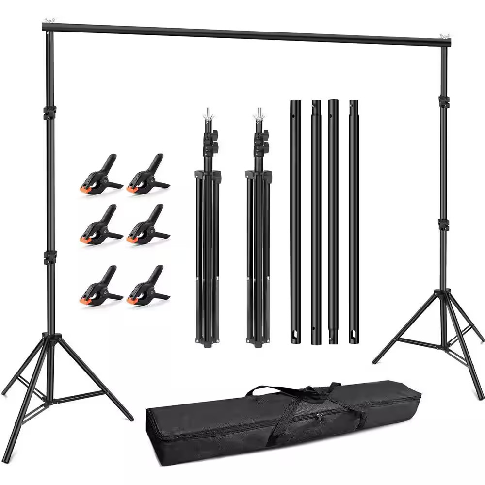 84 In. X 120 In. Aluminum Adjustable Backdrop Frame Wedding Party Display Arbor