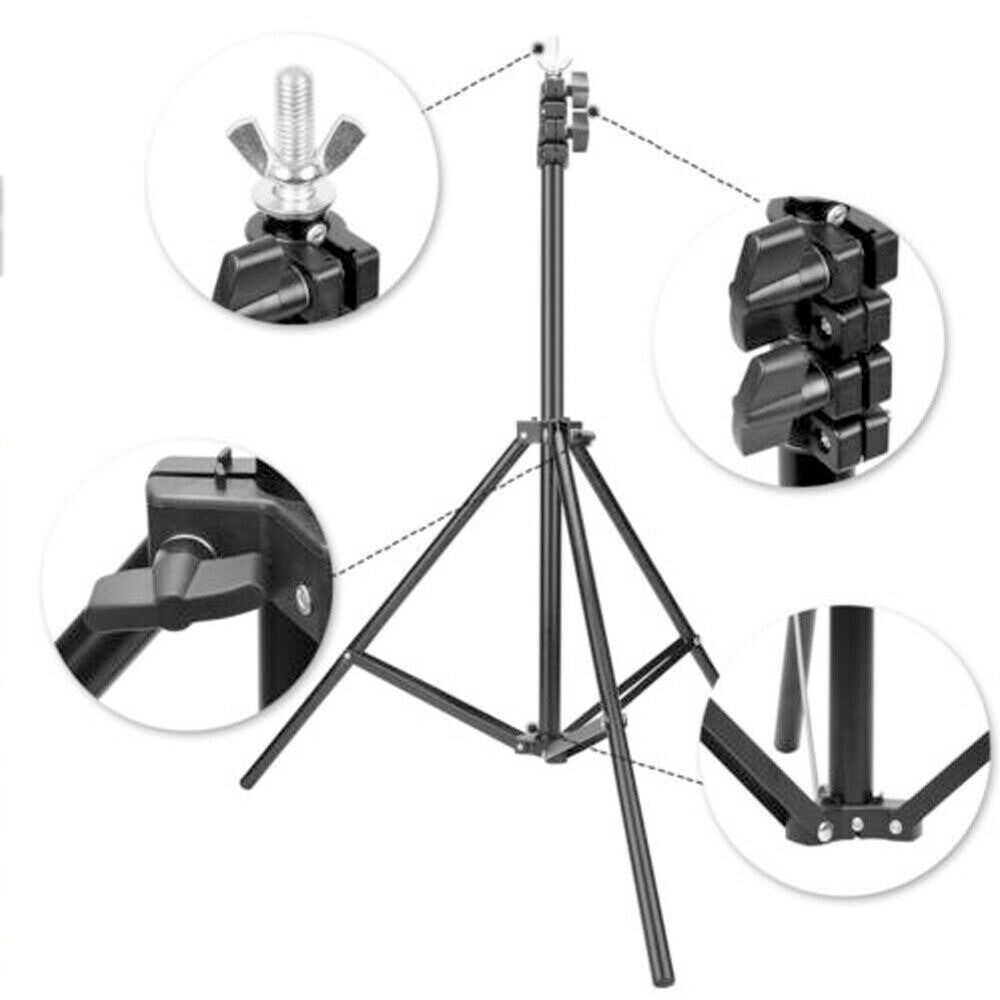 Backdrop Stand Background Stand Kit 6.5 x 6.5 ft for Party & Photo Studio + Case