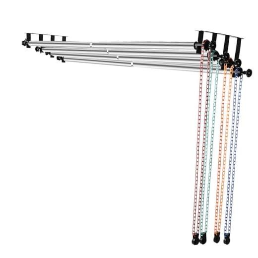 Photography Backdrop 4 Roller Support System, 118 inch Stainless Steel