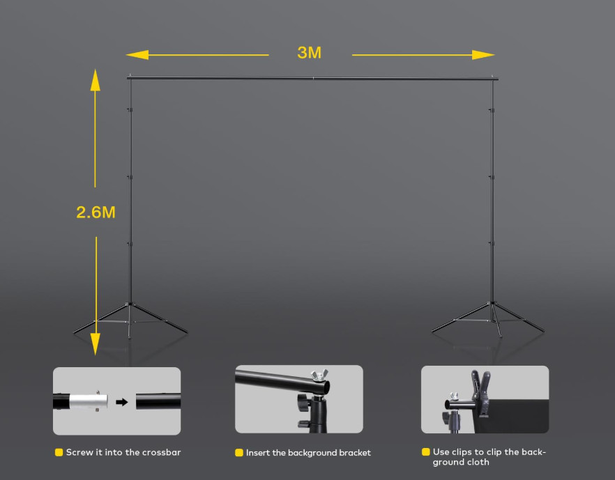 Kit Estudio Fotográfico con Softbox, Paraguas LED y Pantalla Verde 5500K