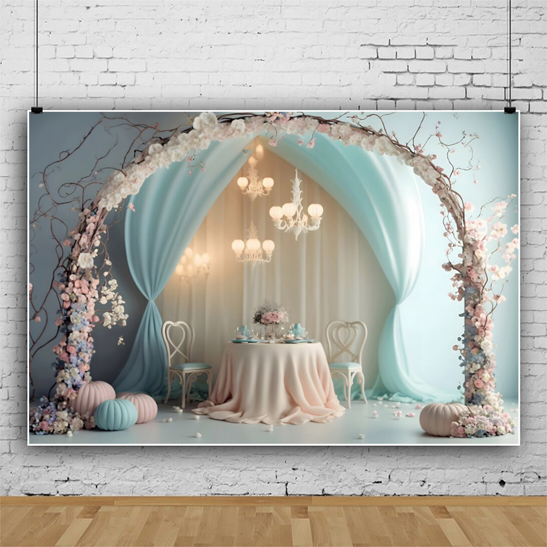 Floral Photography Background Rose Backdrop for Wedding Party Festival Decor
