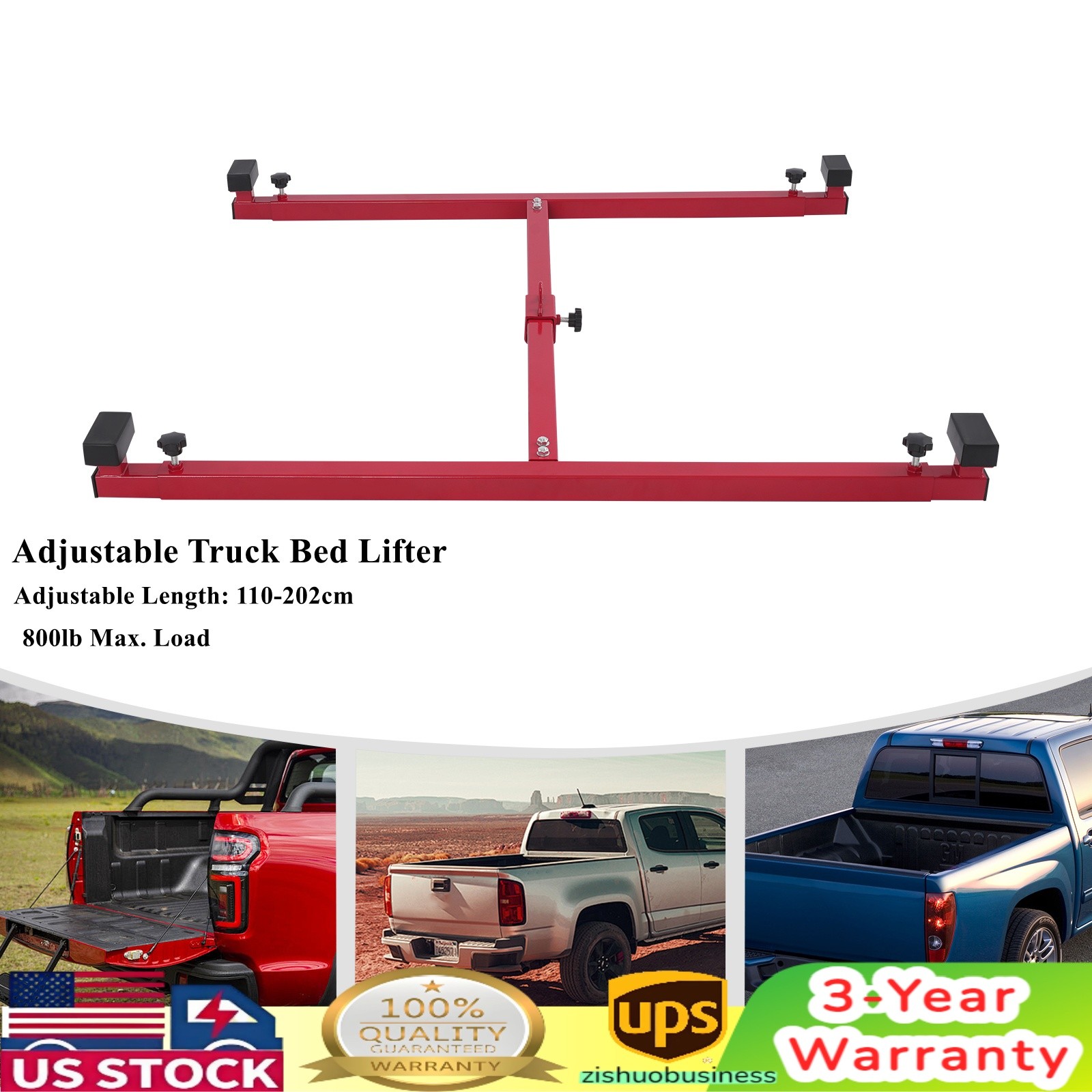 Universal Adjustable Truck Bed Lifter Box Lift for Lift Pickup Bed Easily safely