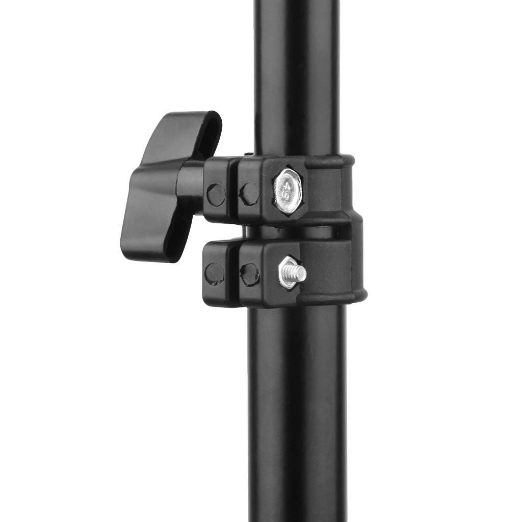 Kshioe Photography 10ft Backdrop Stand Kit 1.6*3m Green Screen Black White Clamp